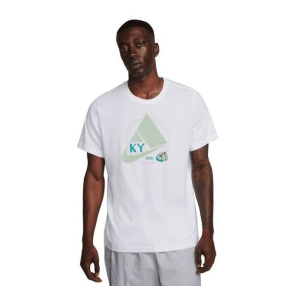 Nike Kyrie White Dri-Fit T-Shirt DR7649-100 Men’s Short Sleeve w/ Green M or XL - Picture 6 of 7